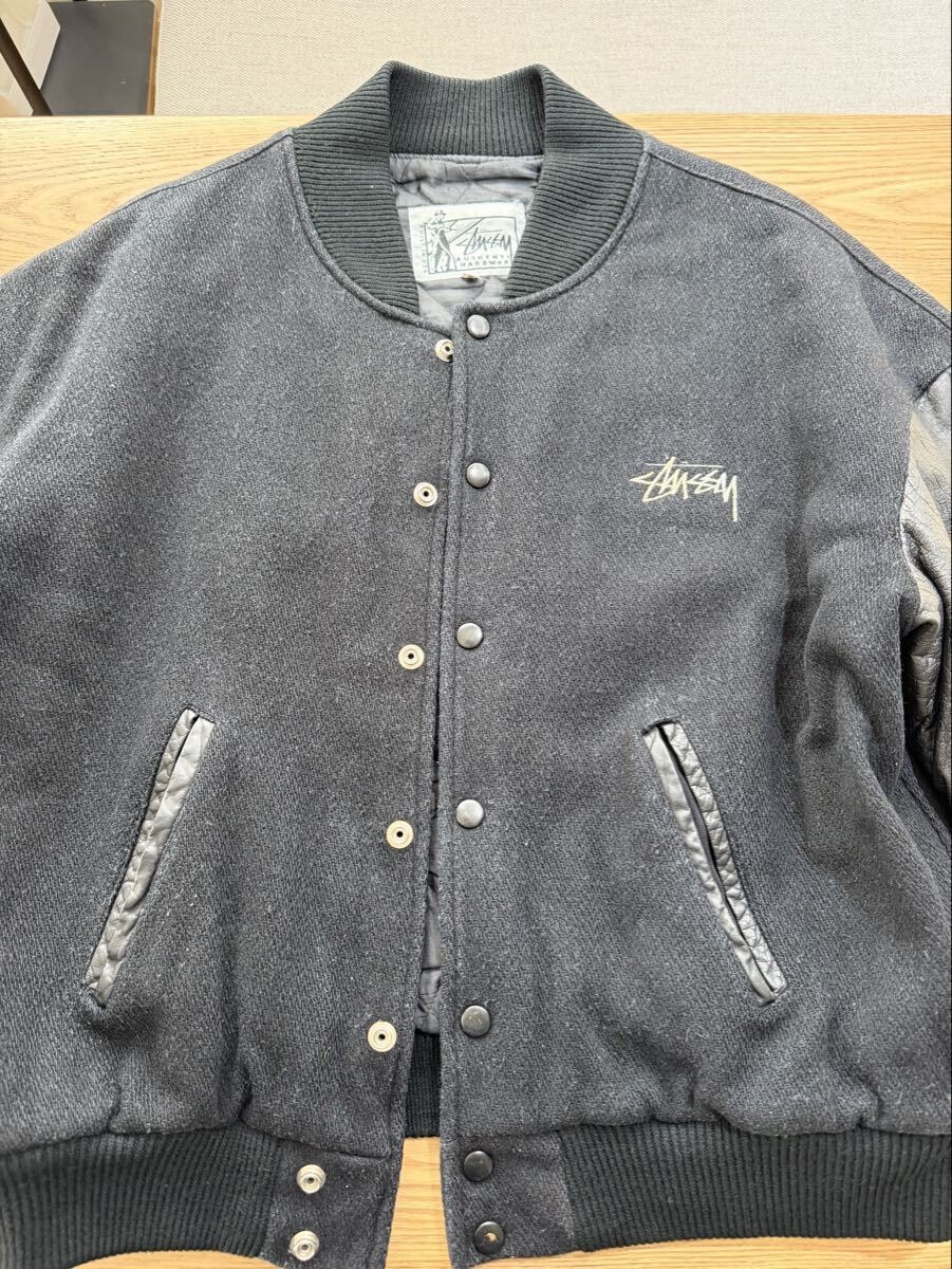 超希少！美品！90’s old stussy ORIGINAL HOMEBOY Varsity Jacket “Rasta”