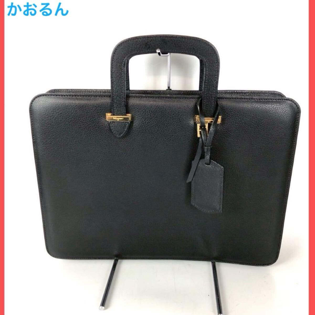 Salvatore Ferragamo フェラガモ レザー ハンドバッグ セール SALE 希少 激レア 豪華 優雅 素敵 レア 華麗 気品 優美 逸品 輝 雅 栄 秀