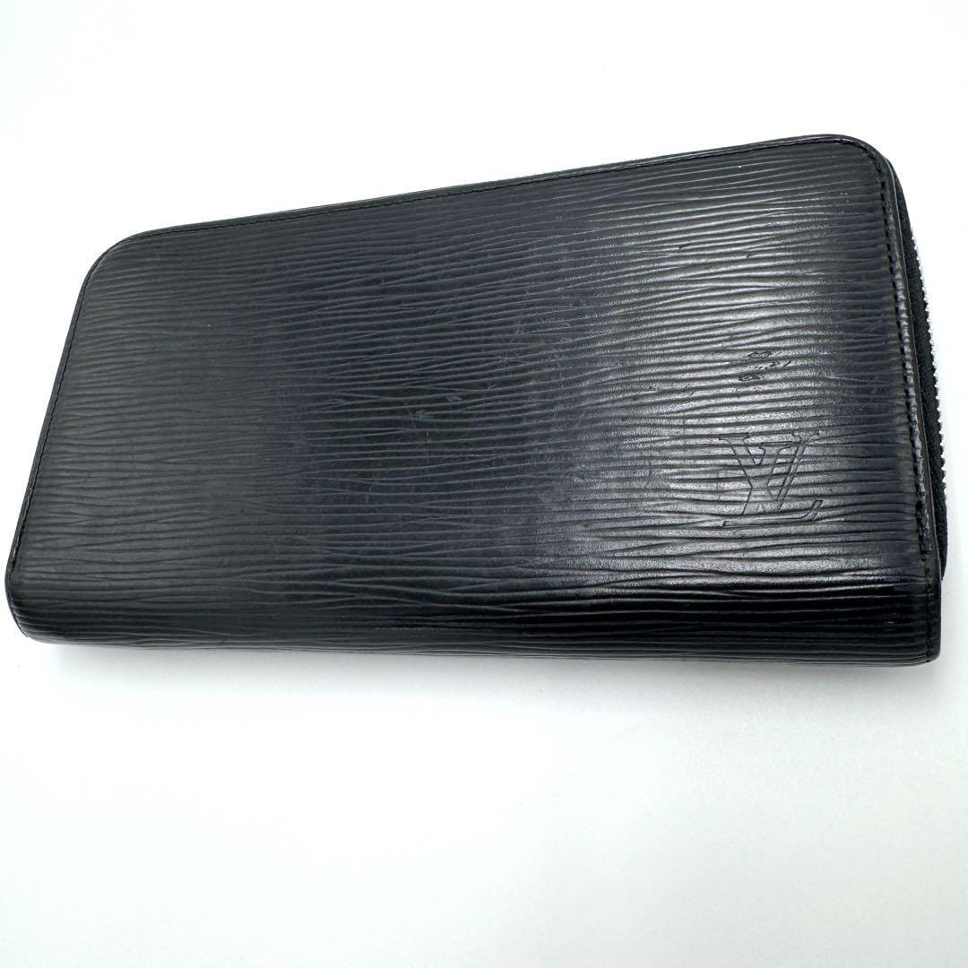 No.375 超人気☆ルイヴィトン エピ アントラシットナクレ 長財布 M61371 ラウンドファスナー ブラック メンズ レディース ユニセックス