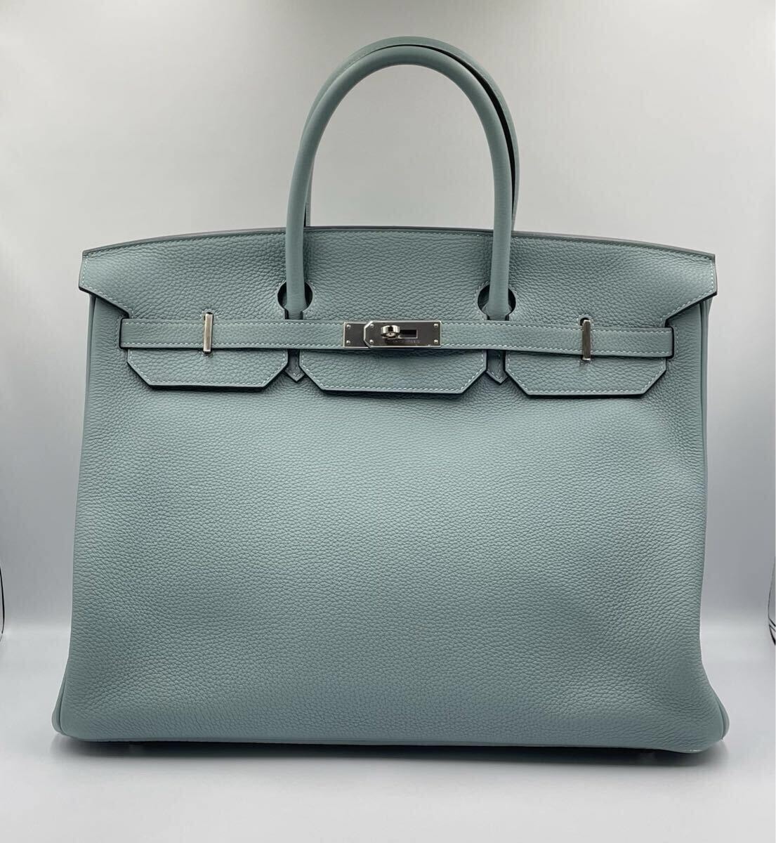 【HERMES】バーキン40 ★ シエル シルバー金具