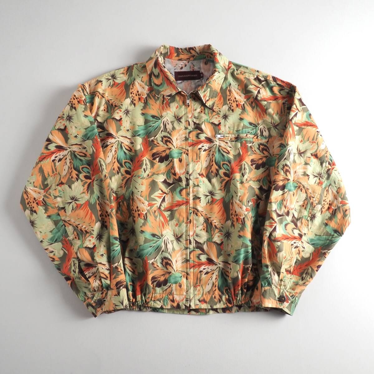 ラルフローレン　Ralph Lauren　希少　ブルゾン　スイングトップ　ボタニカル柄　メンズ　美品