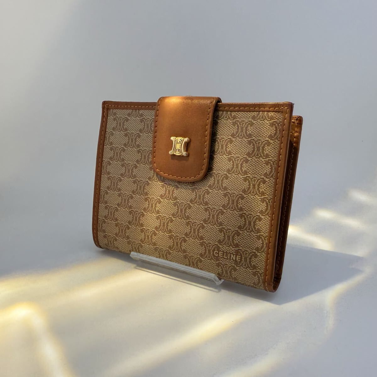 セリーヌ CELINE マカダム柄 がま口 財布