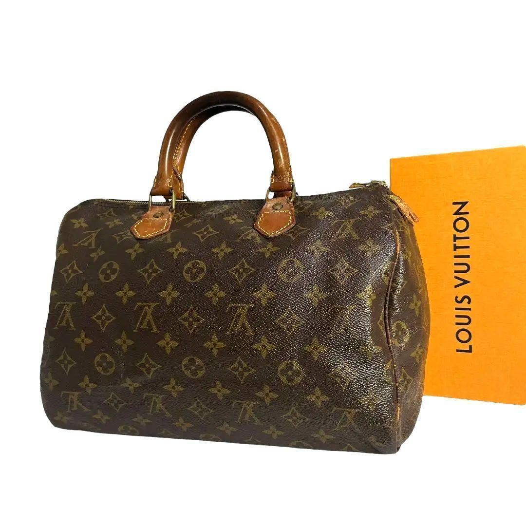 正規品　ルイヴィトン　LOUIS VUITTON　モノグラム　スピーディ30　ハンドバッグ　ボストンバッグ　ブラウン　茶色