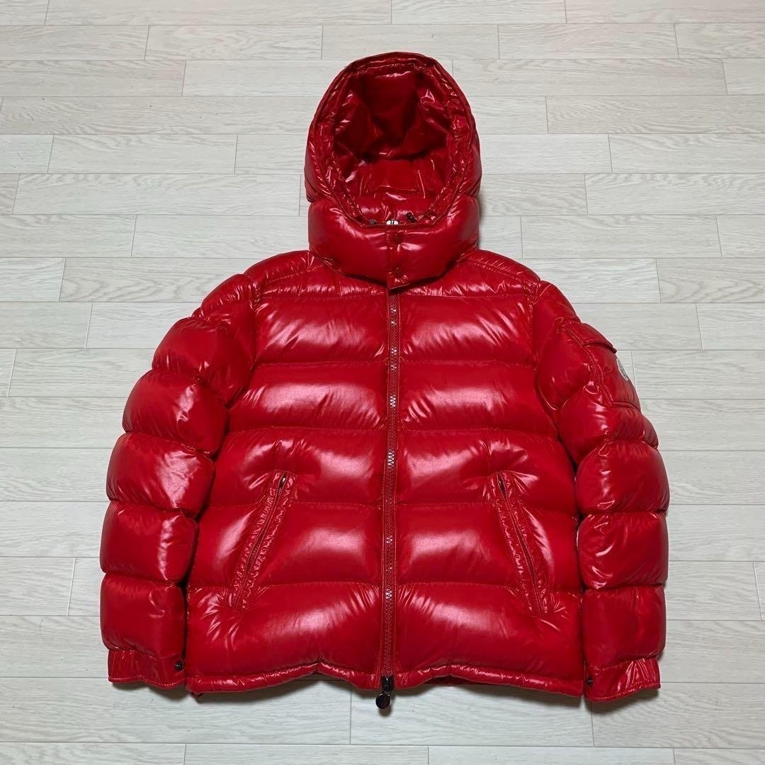 未使用に近い】新品同様MONCLER MAYA 1 マヤ 赤 ダウンジャケット