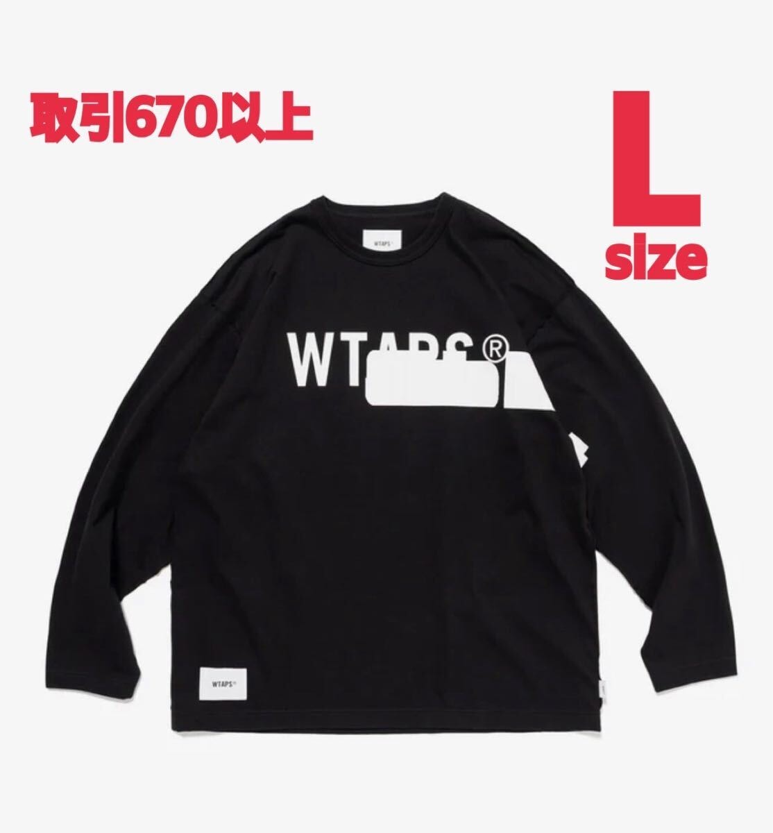 WTAPS DESIGN 01 LS COTTON COLLEGE XL WTAPS TXT 01 ⁄ LS ⁄ COTTON 