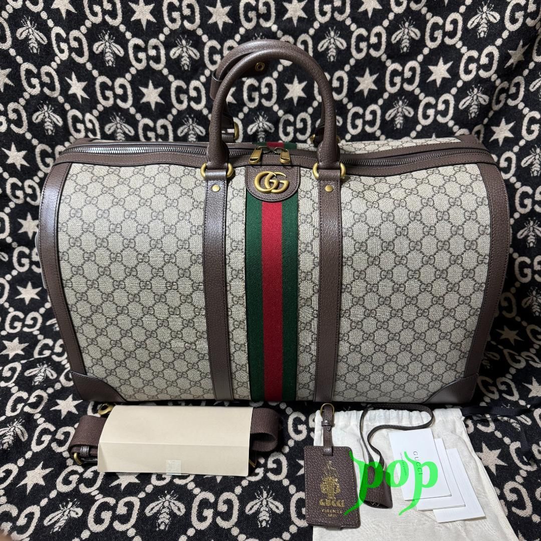 Gucci Savoy ラージ ダッフルバッグ ショルダーバッグ