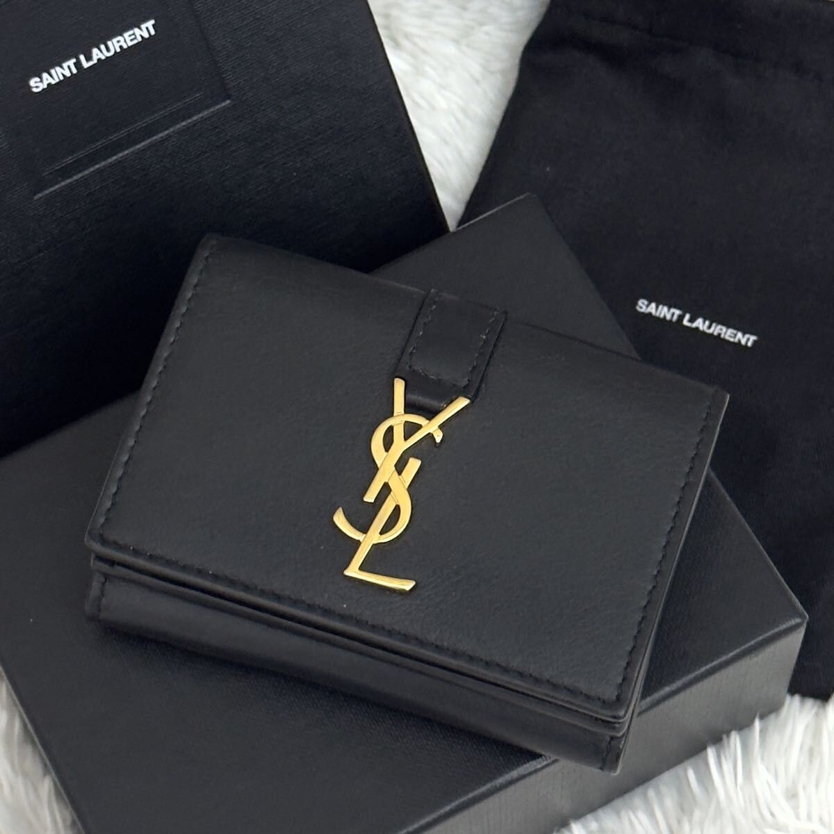 目立った傷や汚れなし】☆美品☆SAINT LAURENT サンローラン 財布