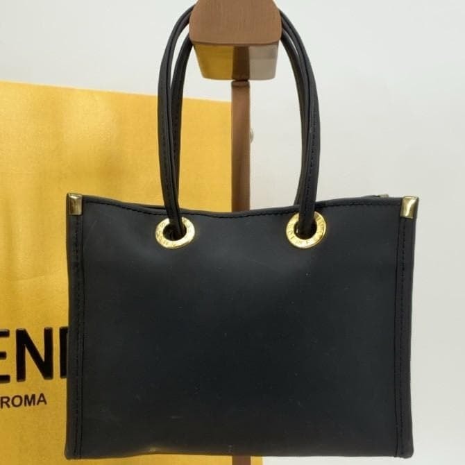 FENDI フェンディ ラバーミニトートバッグ 極小ハンドバッグ サークル 