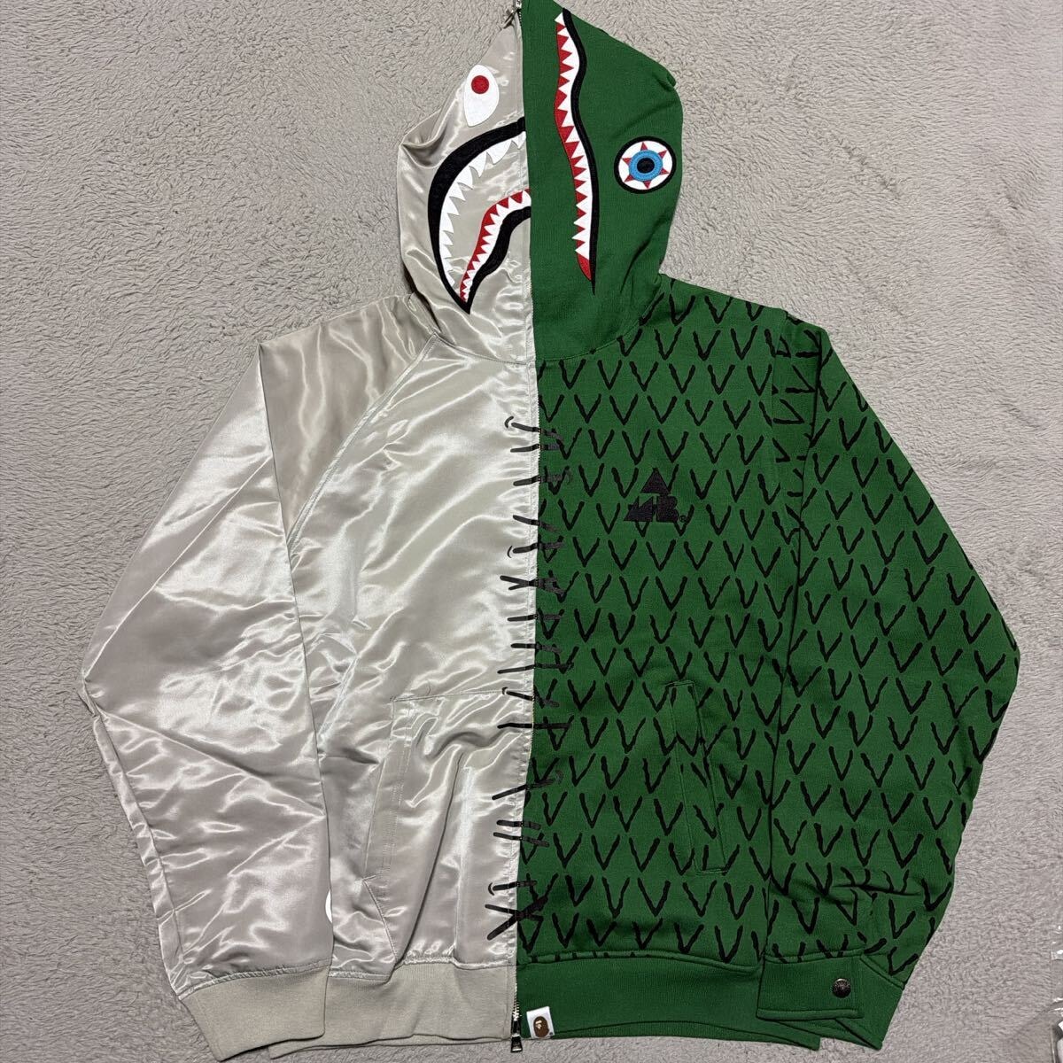 A BATHING APE Big ABC Camo Shark Full Zip Hoodie 