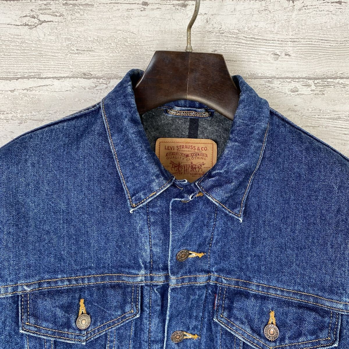 90's リーバイス 70506-0316 濃紺 サイズ42 ブランケット付き 美品