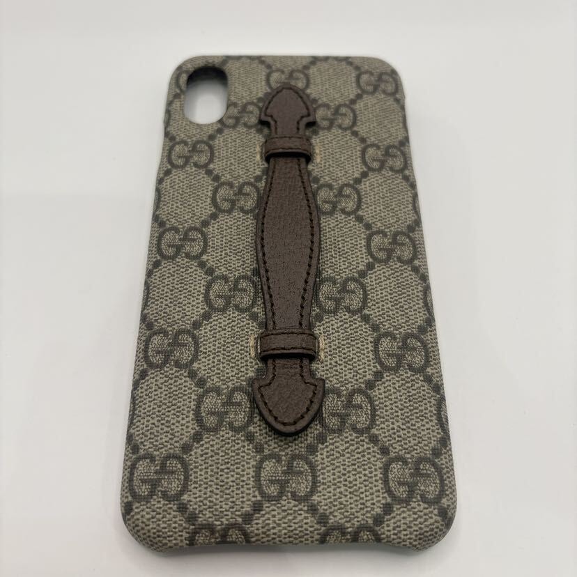 未使用）グッチ iPhone XS Max ケース ハンドストラップ付
