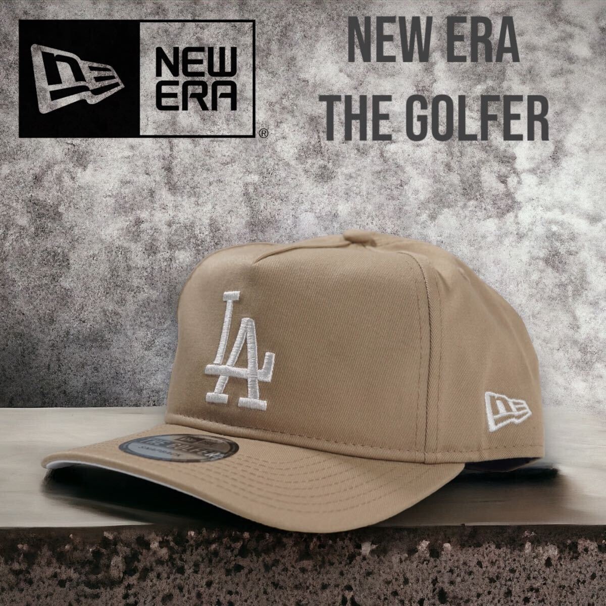 ◆日本未発売　正規品◆New Era THE Golfer Los Angeles Dodgers Cap LA ロサンゼルスドジャース　LA 大谷翔平 ニューエラ キャップ タン