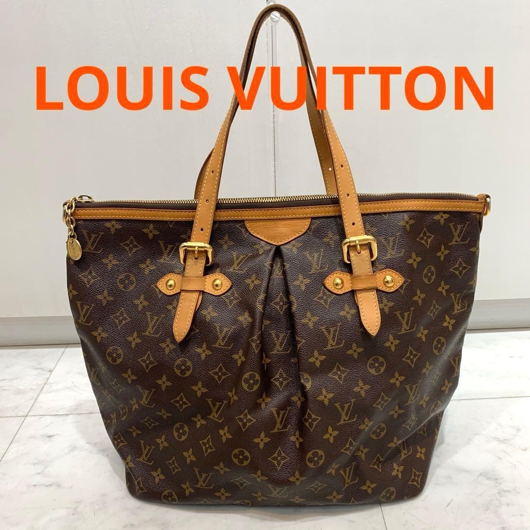 やや傷や汚れあり】LOUIS VUITTON モノグラム パレルモGM トートバッグ
