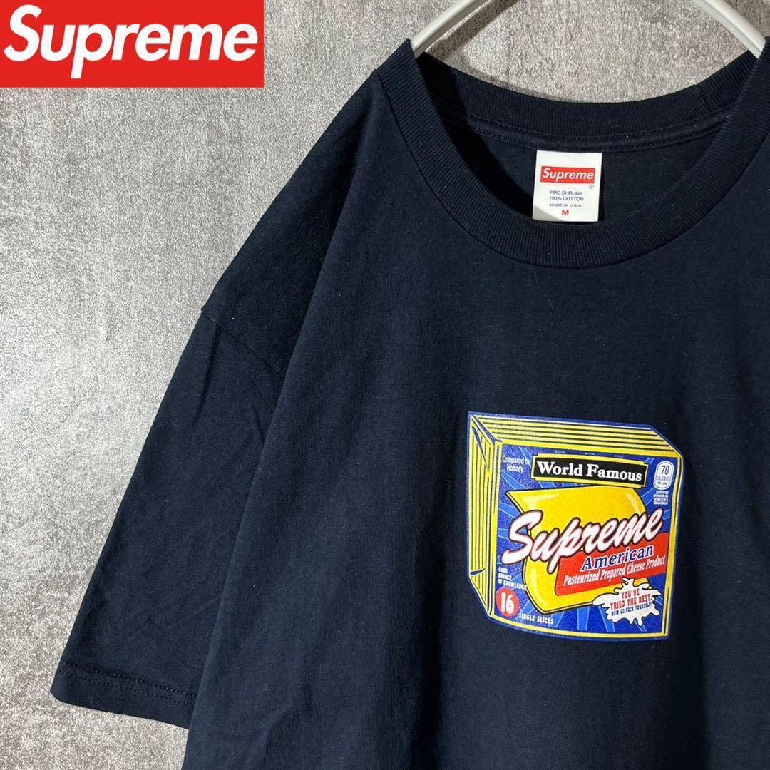 [大人気]　シュプリーム　Tシャツ　プリント◎　シンプル◎　チーズ　レア◎