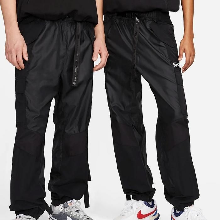 sacai × NIKE ナイロンカーゴパンツ DQ9061-010 XL (新作サカイnike