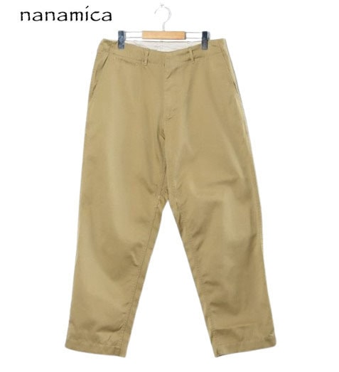 ○★新品未使用　nanamica（ナナミカ）　ワイドチノパンツ　30　タン ナナミカ ワイドチノパンツ 30 nanamica ナナミカ ワイドチノパンツ 34