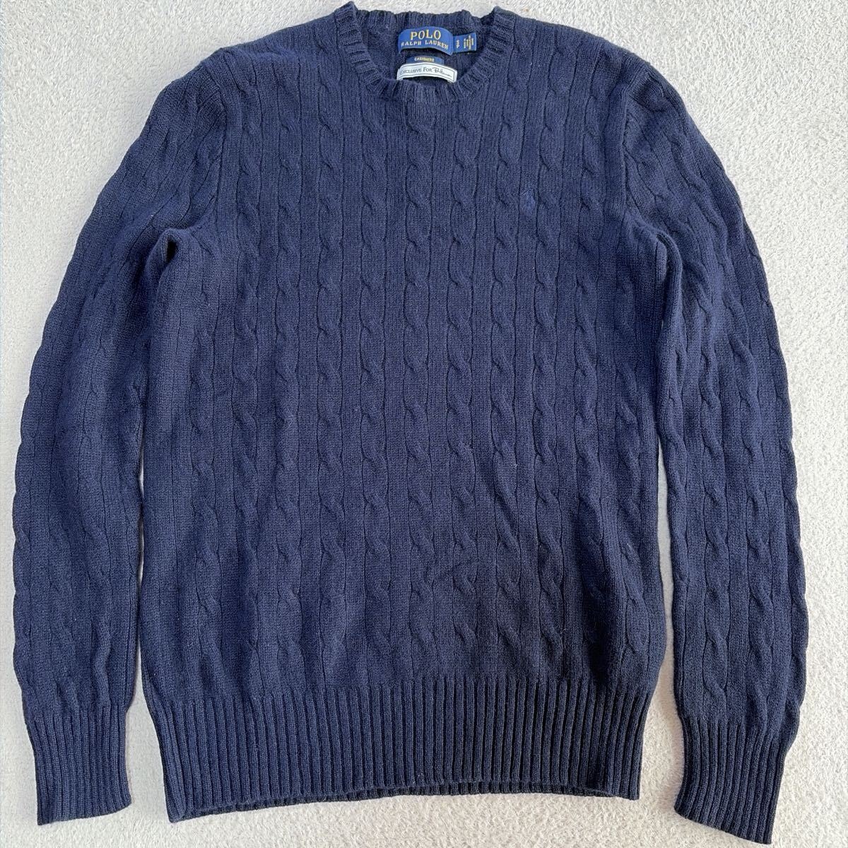 ポロラルフローレン ロンハーマン別注ケーブルニット セーター カシミア100% 目立った傷や汚れなし】【希少】ポロラルフローレン ロンハーマン別注