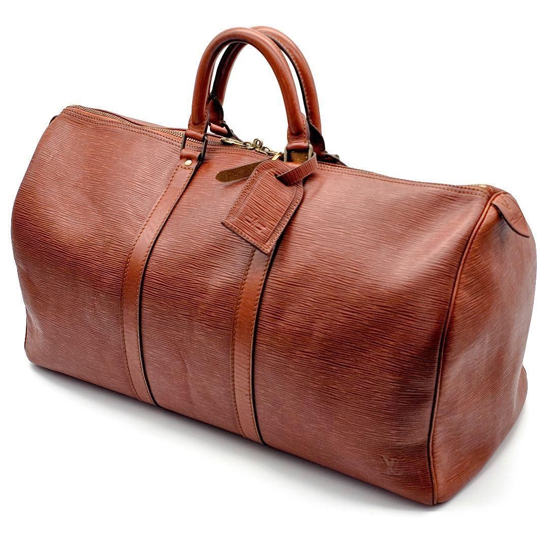 ルイヴィトンキーポル50エピケニアブラウン旅行かばん400