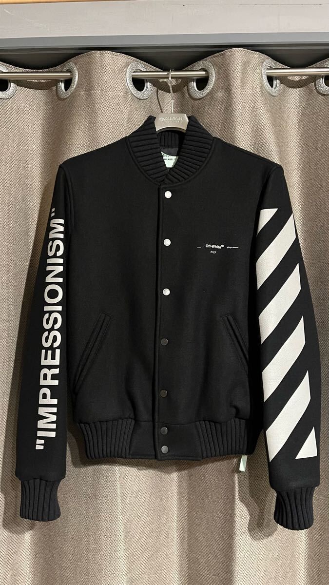 オフホワイト off-white ウール スタジャン Sサイズ 極美品