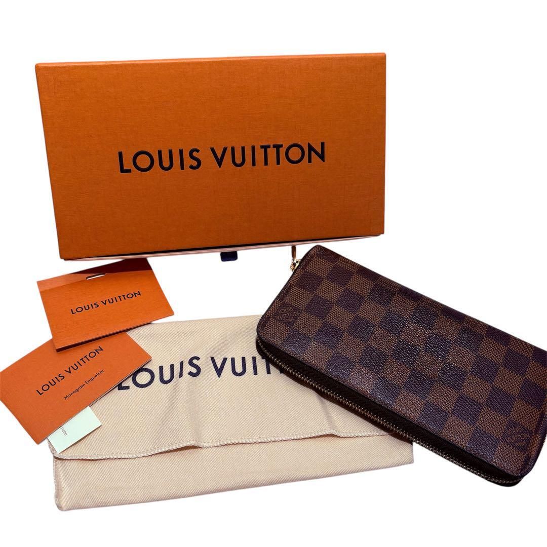 極美品LOUISVUITTONN41661ダミエジッピーウォレットラウンド箱袋付
