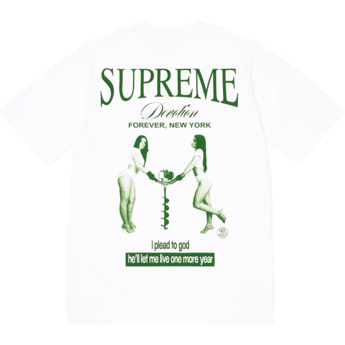 （XL）25aw Supreme Devotion Tee White 未使用品 シュプリーム バックプリント Tシャツ ホワイト 白 XLサイズ