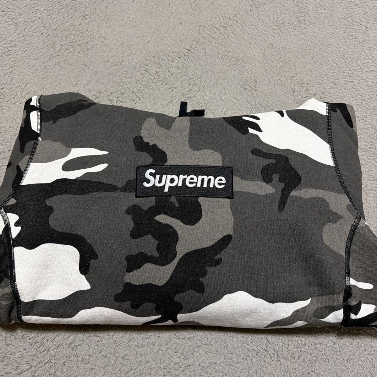 13aw Supreme Snow Camo Box Logo Hooded Sweatshirt パーカー　スウェット　迷彩　M スノーカモ　