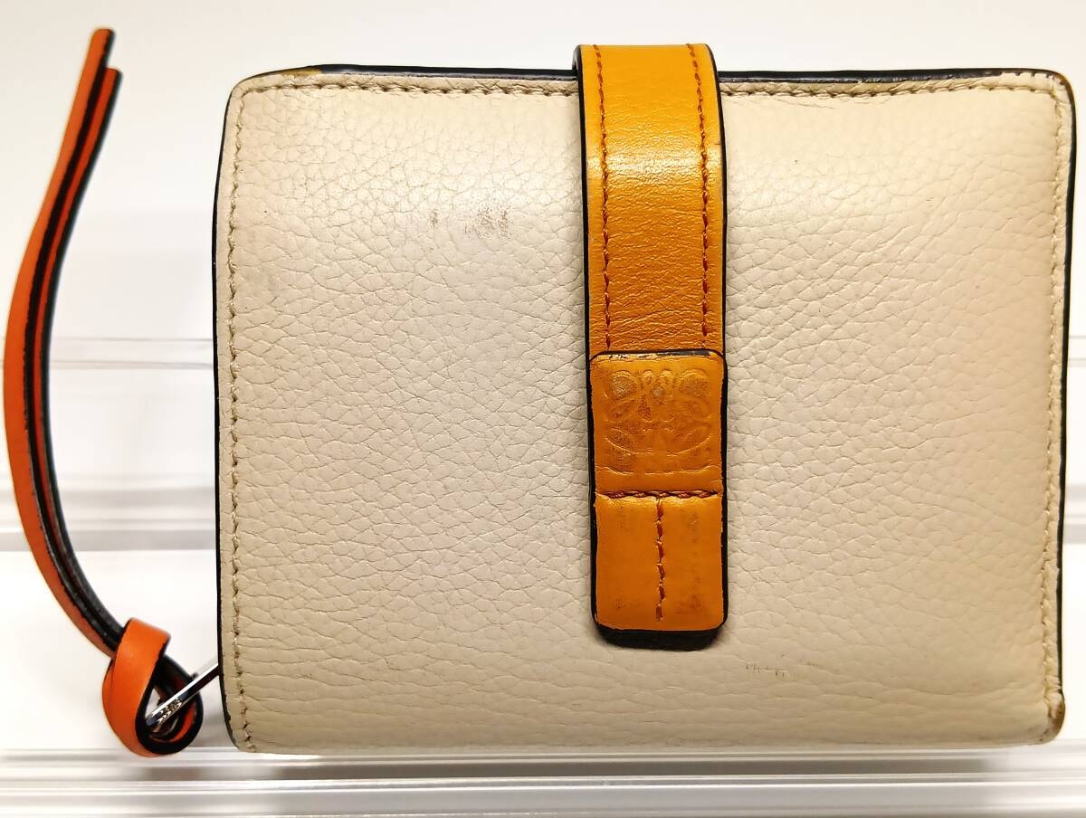 C (やや傷や汚れあり)】LOEWE ロエベ ジップアラウンドウォレット 赤