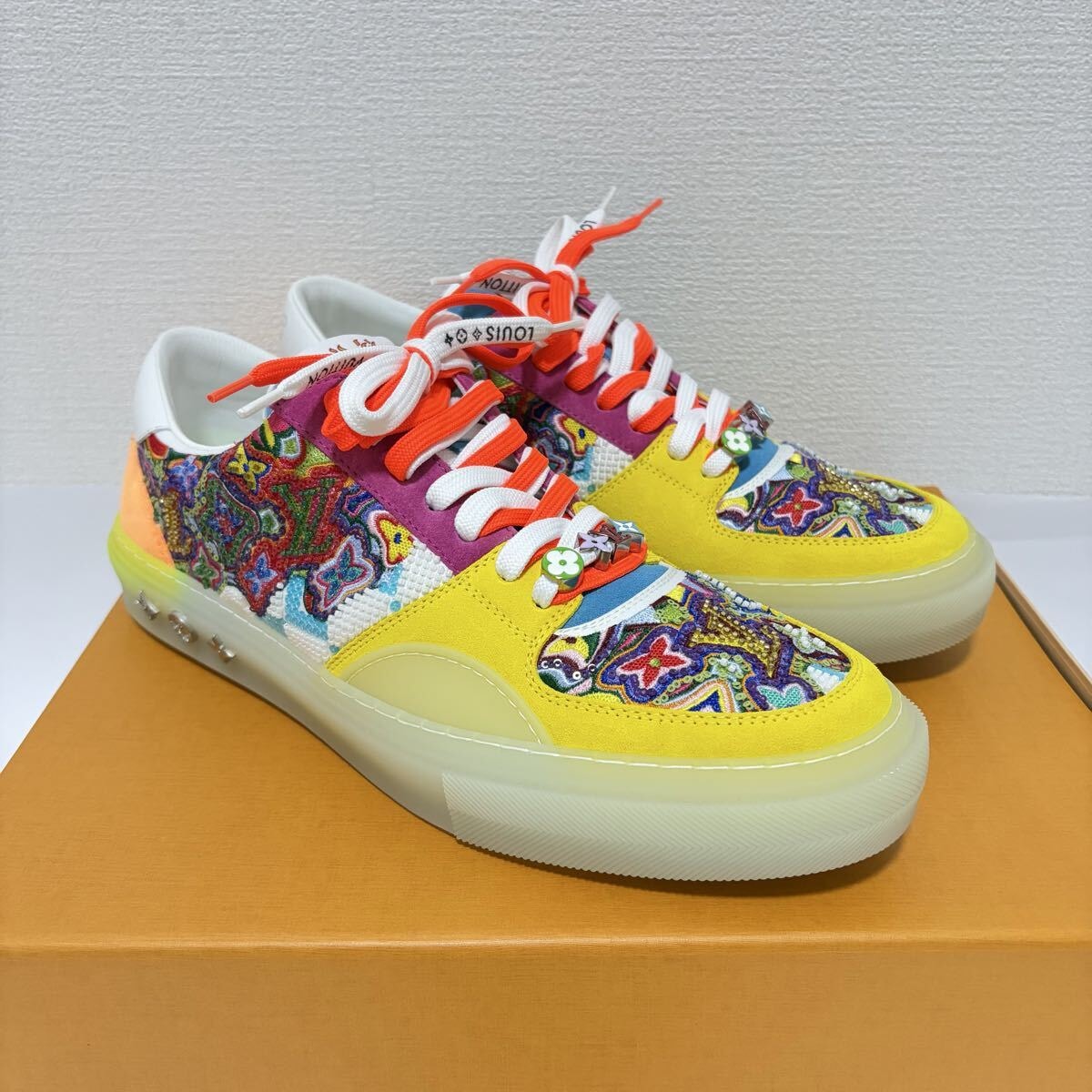 【未使用】ルイヴィトン LVオリライン スニーカー スパンコール マルチカラー 28cm