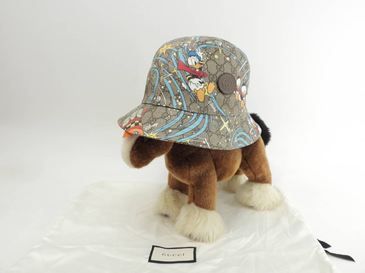 目立った傷や汚れなし】グッチ ハット ディズニーコラボ GG