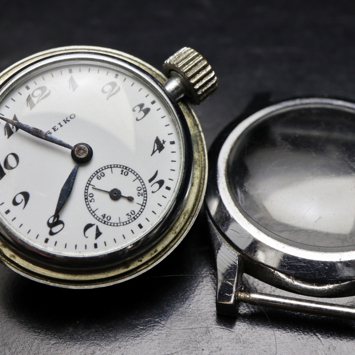 精工舎 軍用防塵ケース 9型モリス型 手巻き 腕時計 1939-1945年 セイコー Seiko