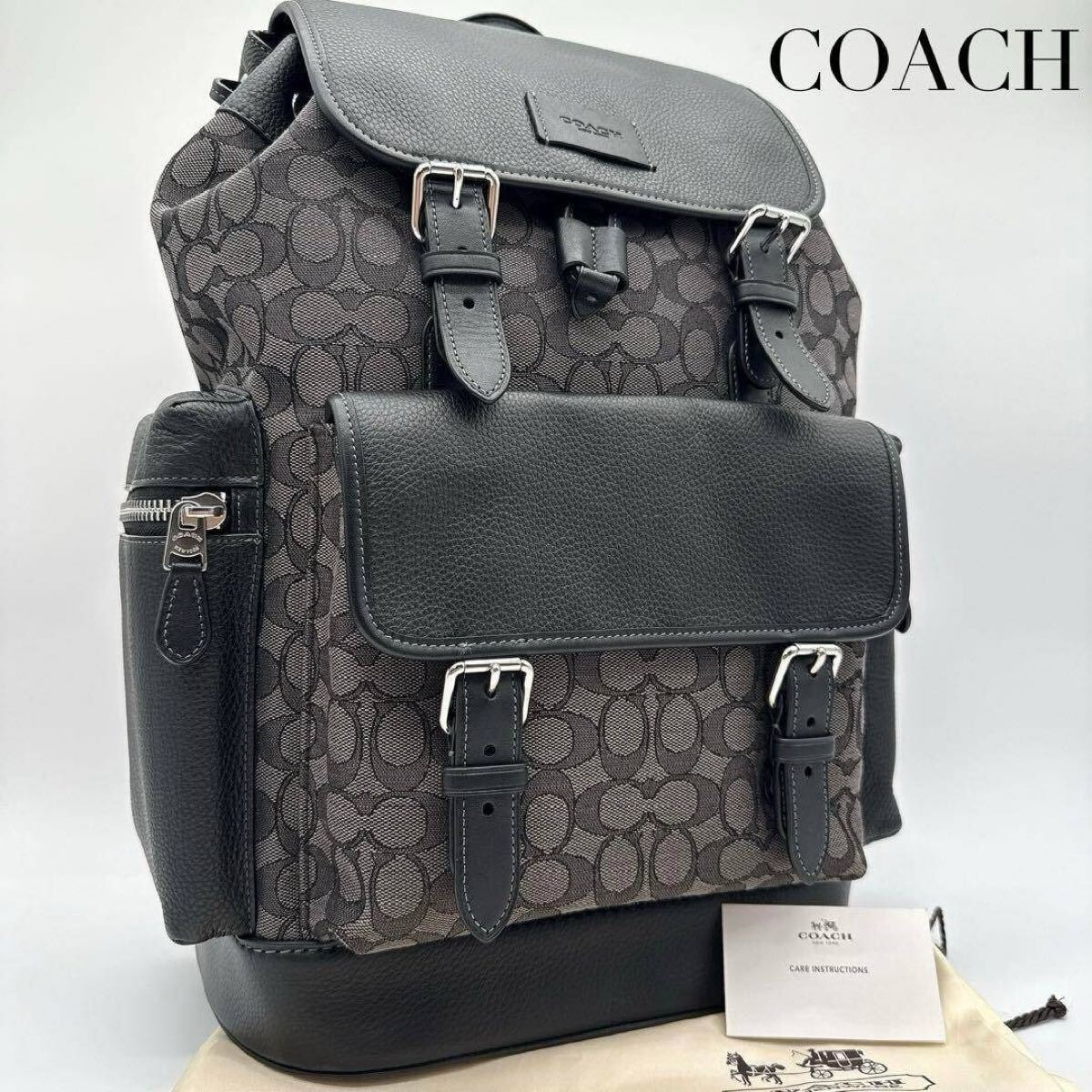 [新品未使用即日発送]COACH シグネチャー バックパック 楽天市場】コーチ シグネチャー（素材（生地・毛糸）本革