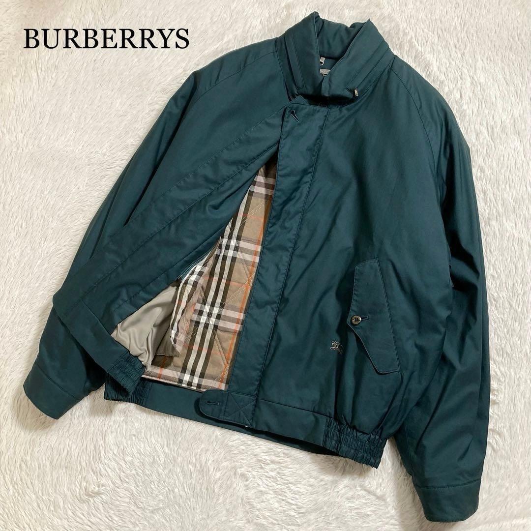 美品 BURBERRYS バーバリーズ スウィングトップ 2WAY ホースロゴ コットン 中綿入り
