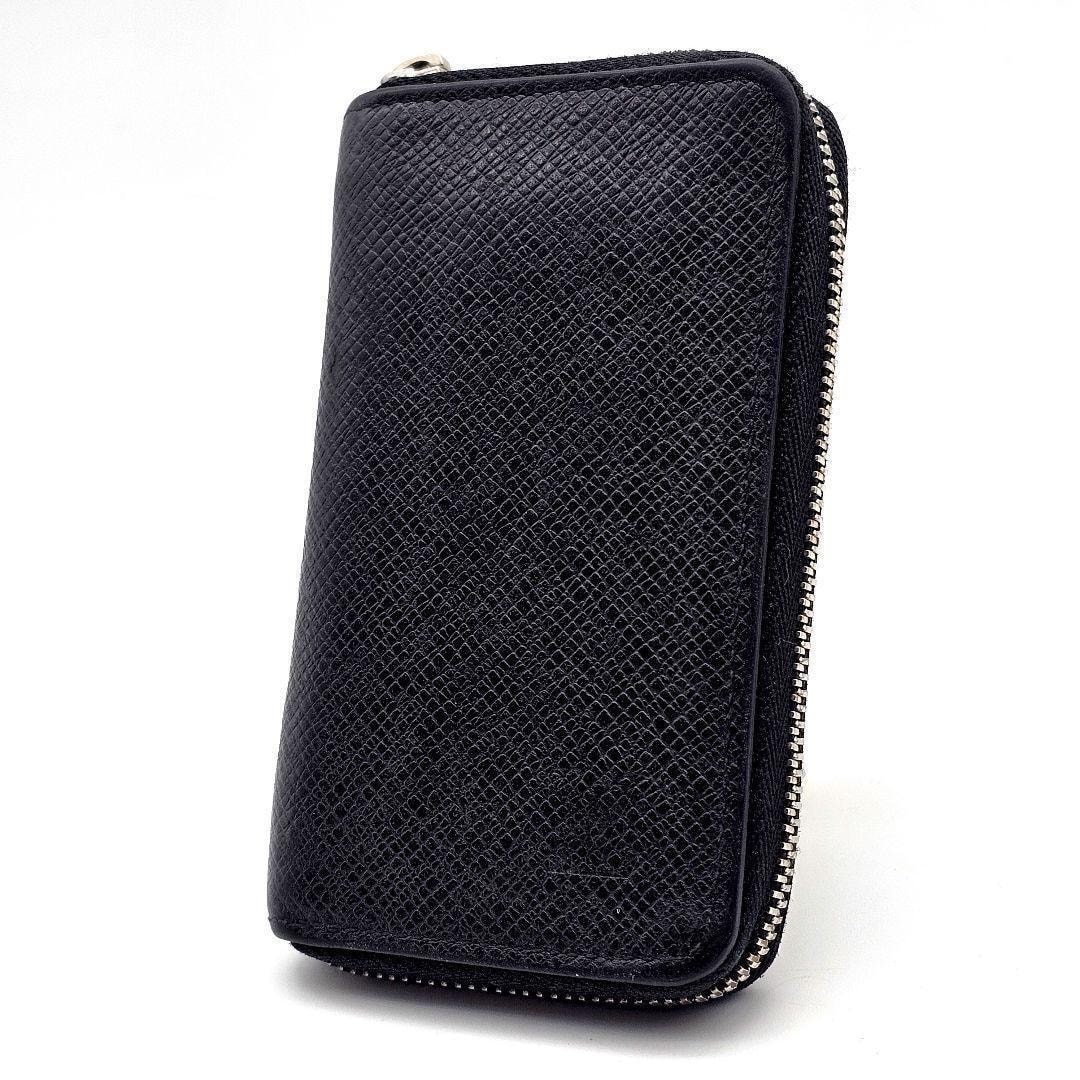 お値下げ【極美品】ルイヴィトン タイガ ジッピーパース 小銭入れ ブラック やや傷や汚れあり】ルイヴィトン ジッピーコインパース 小銭入れ