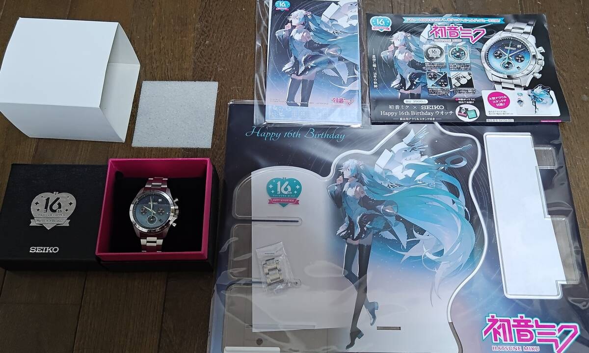 目立った傷や汚れなし】3900本限定品☆初音ミク×セイコー Happy 16th