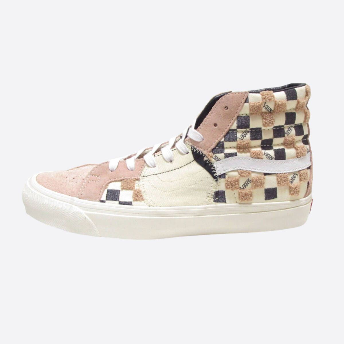 ★SALE★VANS VAULT/バンズヴォルト★Embroidered Checker Sk8-Hi Bricolage LX (Classic White/Spanish Villa/10.5/28.5cm)