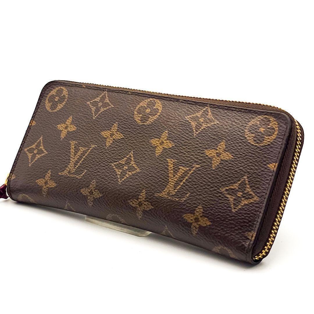 ルイヴィトン　ポルトフォイユ　クレマンス　長財布　モノグラム　フーシャ　ピンク　D235