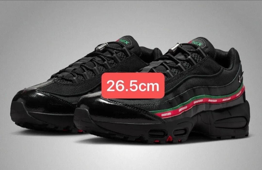 AirMax 95 SP UNDEFEATED×NIKE 26.5cm ブラック エアマックス95 ナイキ 
