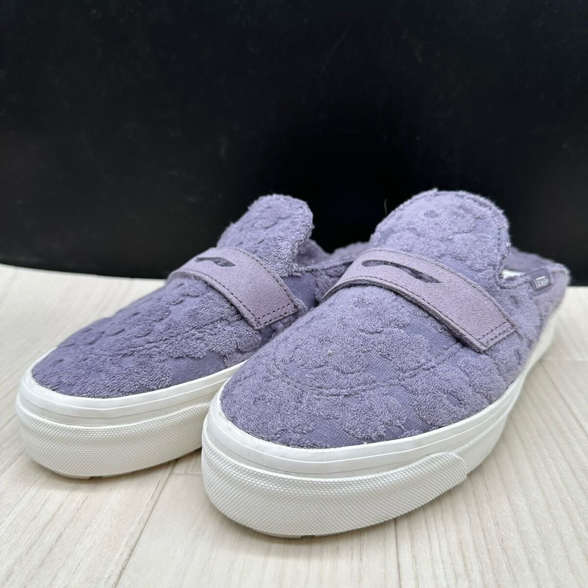 極美品【VANS】バンズ ヴァンズ ミュール スリッポン 23 厚底 パープル