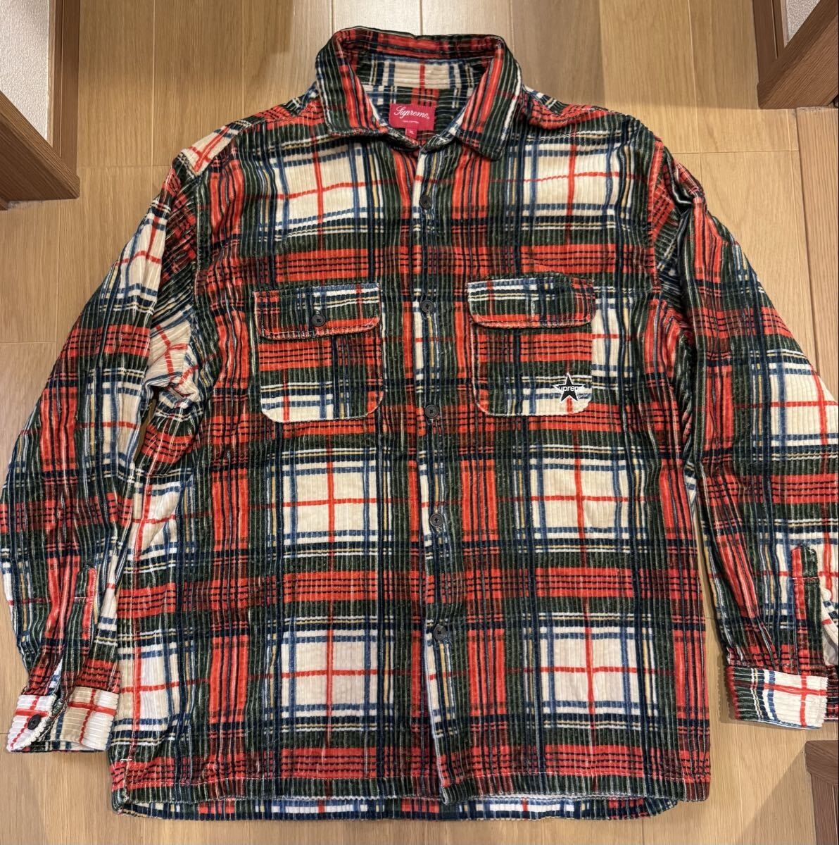 Supreme Wide Wale Corduroy Snap Shirt 