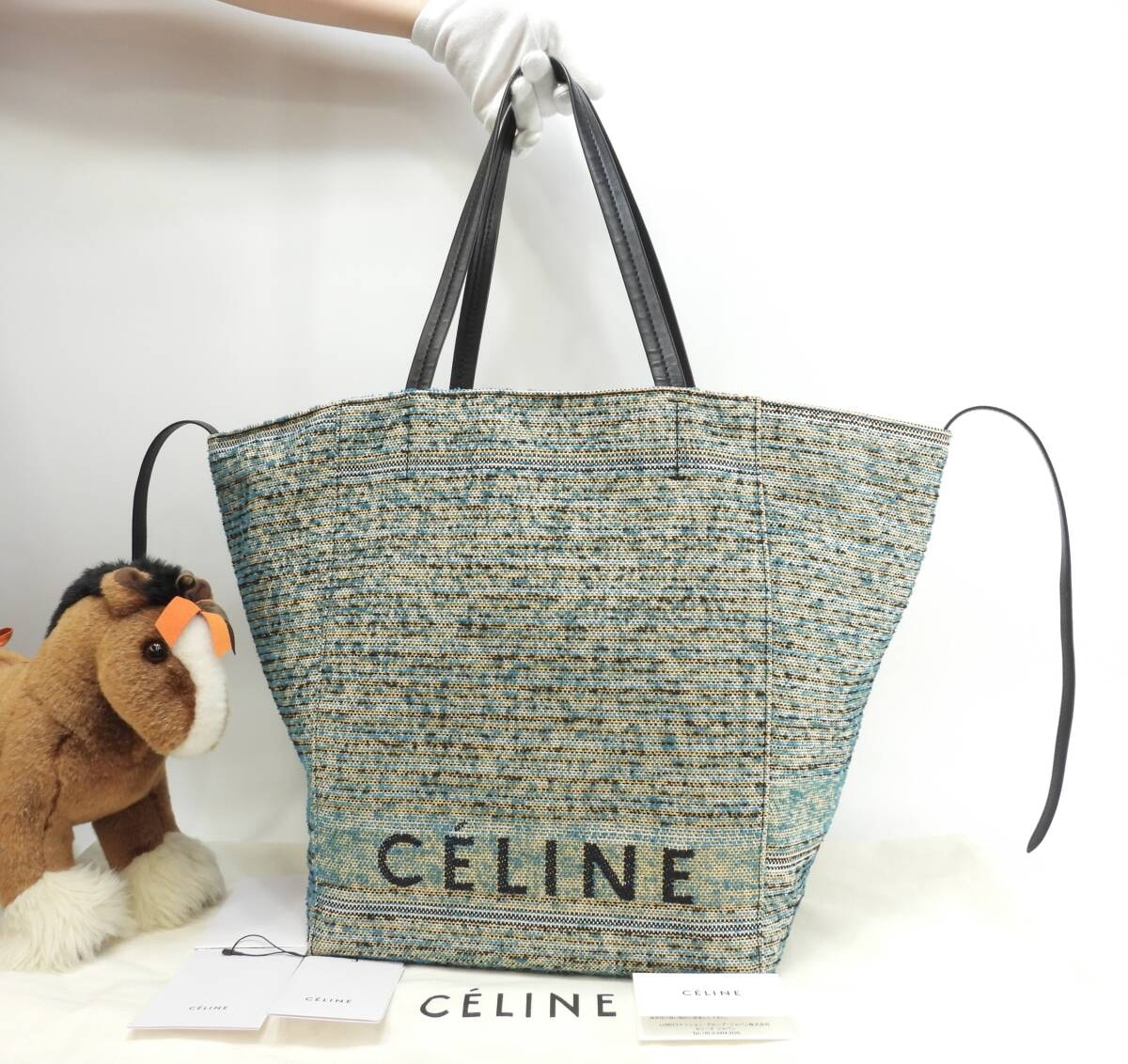 B (目立った傷や汚れなし)】CELINE セリーヌ マカダム ブラゾン