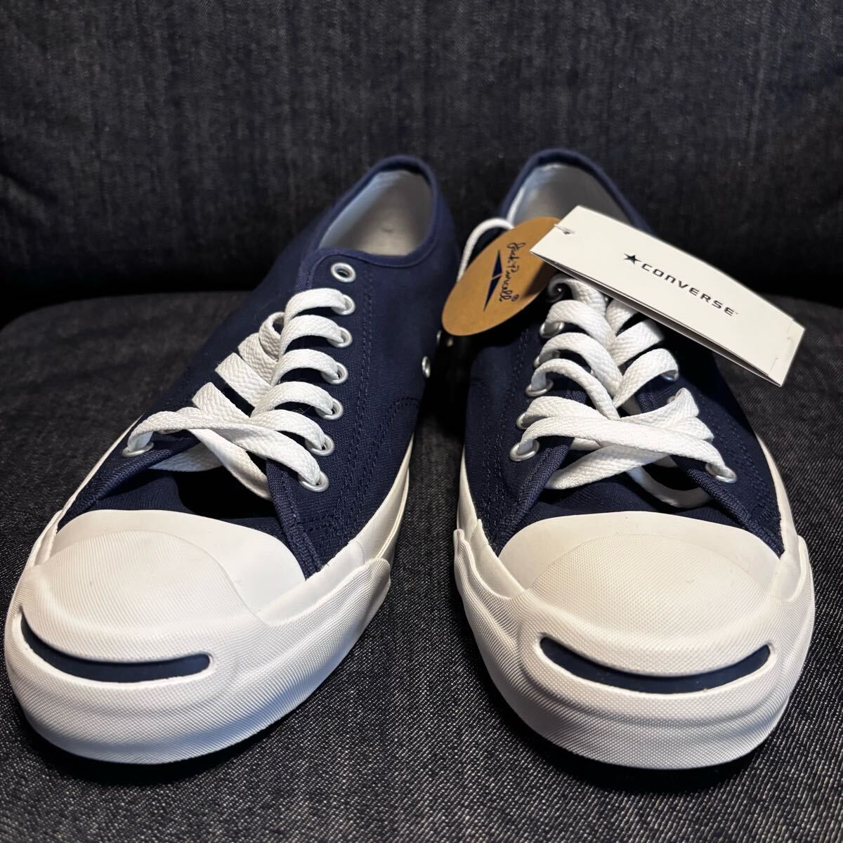 新品 30cm US11.5 JACK PURCELL コンバース ジャックパーセル ネイビー スニーカー 大きい靴 CONVERSE ex BRUCE SPRINGSTEEN