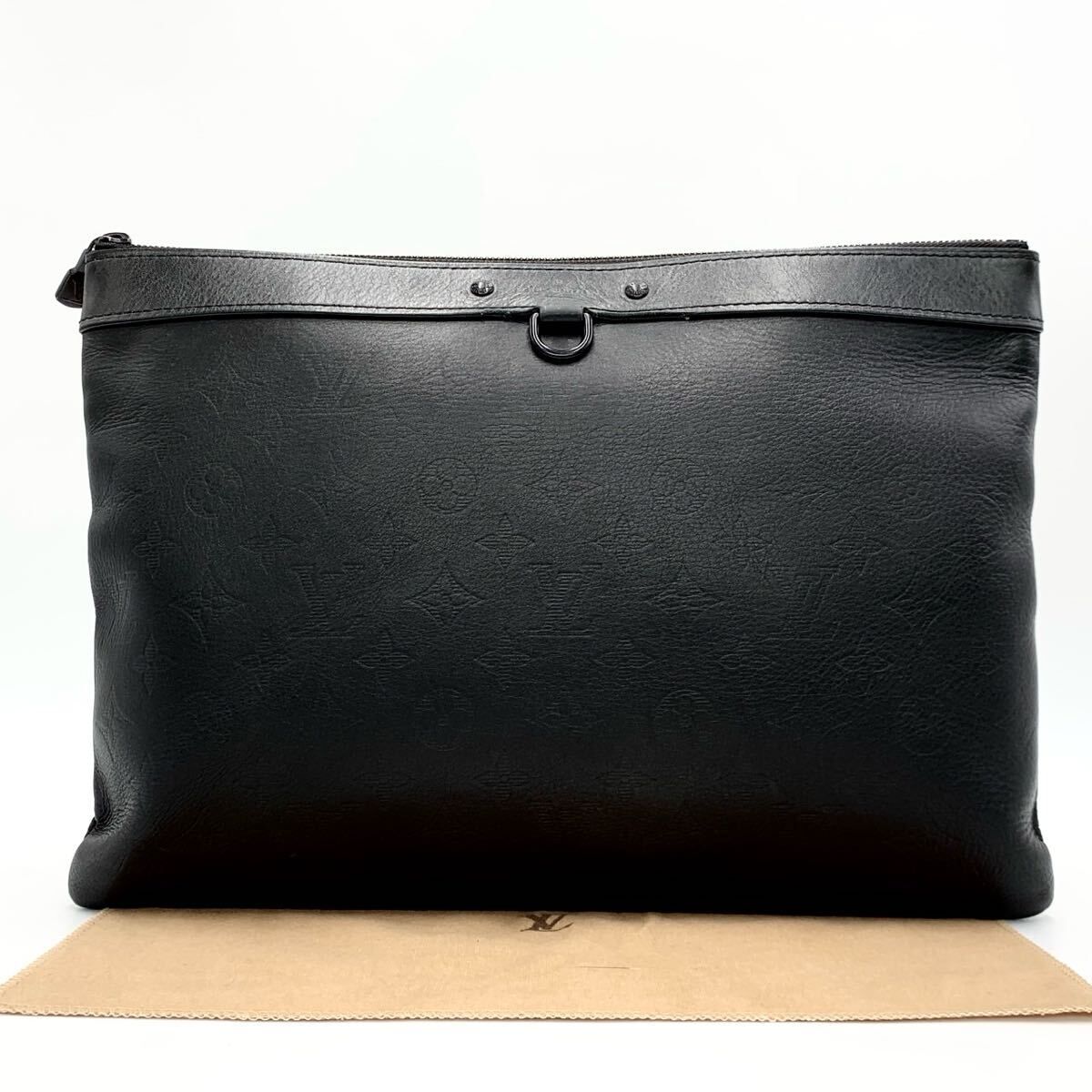 ルイヴィトン LOUIS VUITTON モノグラムシャドウ ポシェット ディスカバリー 黒 ブラック