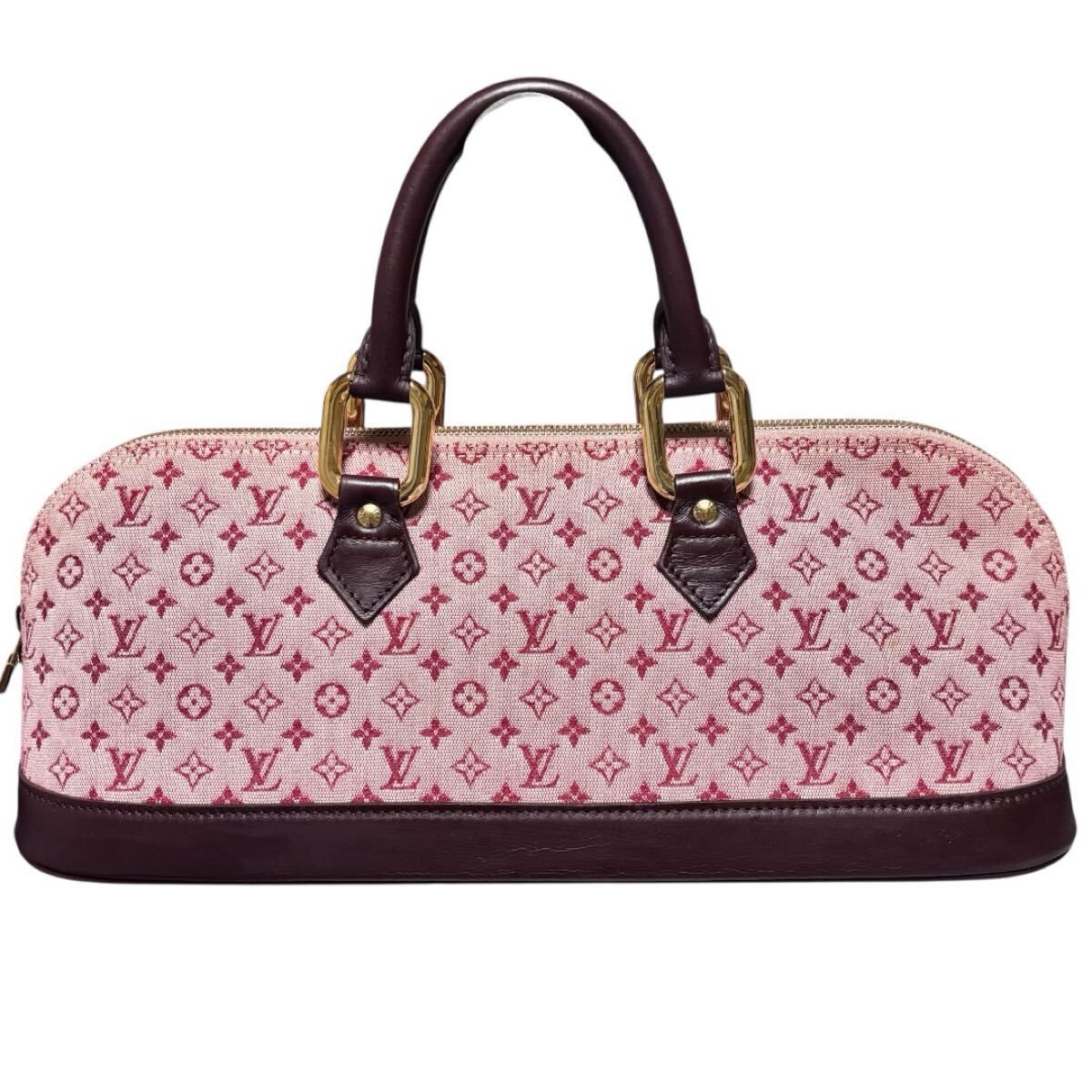 ルイヴィトン LOUIS VUITTON モノグラムミニアルマロンM92207ハンドバック中古品として美品良品