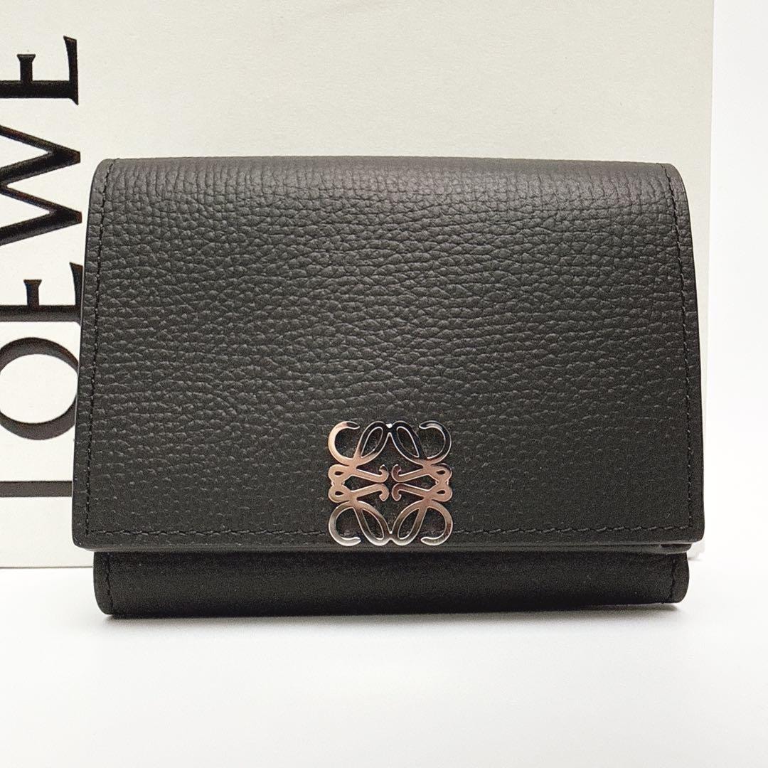 新品・未使用(ワケあり)】ロエベ アナグラム トライフォールド