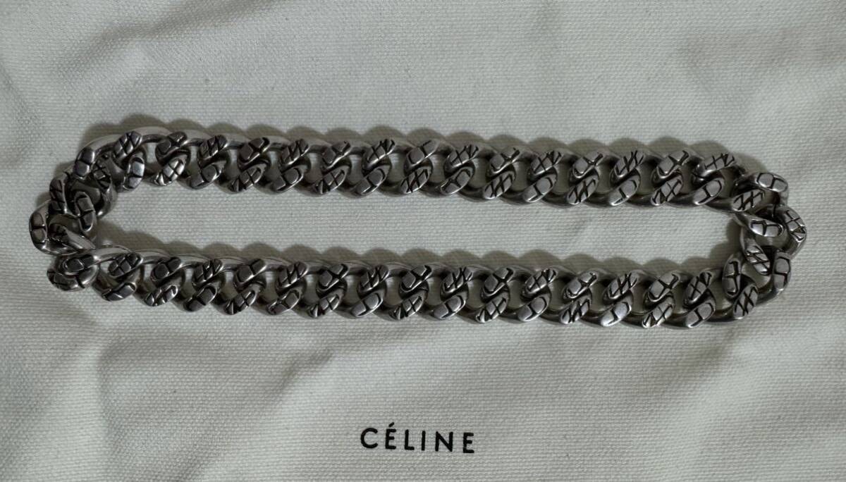 CELINE セリーヌ アニマルチェーンネックレス 40cm 新品本物