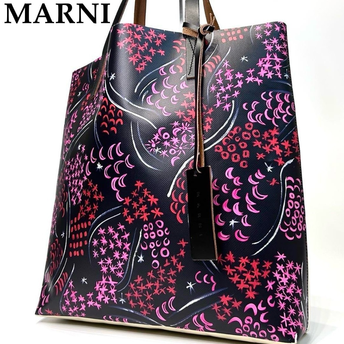 袋付き　美品　マルニ　トライベッカ　トートバッグ　肩がけ　マルチカラー 楽天市場】MARNI マルニ トートバッグ TRIBECA トライベッカ
