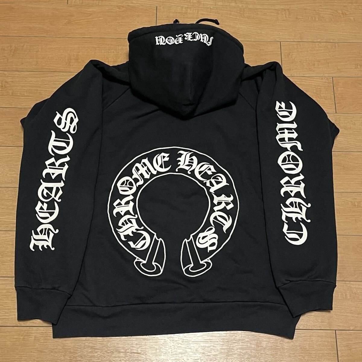 クロムハーツ Chrome Hearts パーカー ホースシュー ブラック M