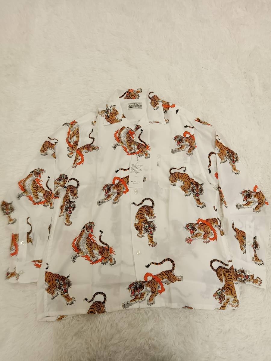 定価41,800円　未使用　23SS　WACKOMARIA　TIMLEHI　ワコマリア　ティムリーハイ　ハワイアンシャツ　アロハ　L　ホワイト