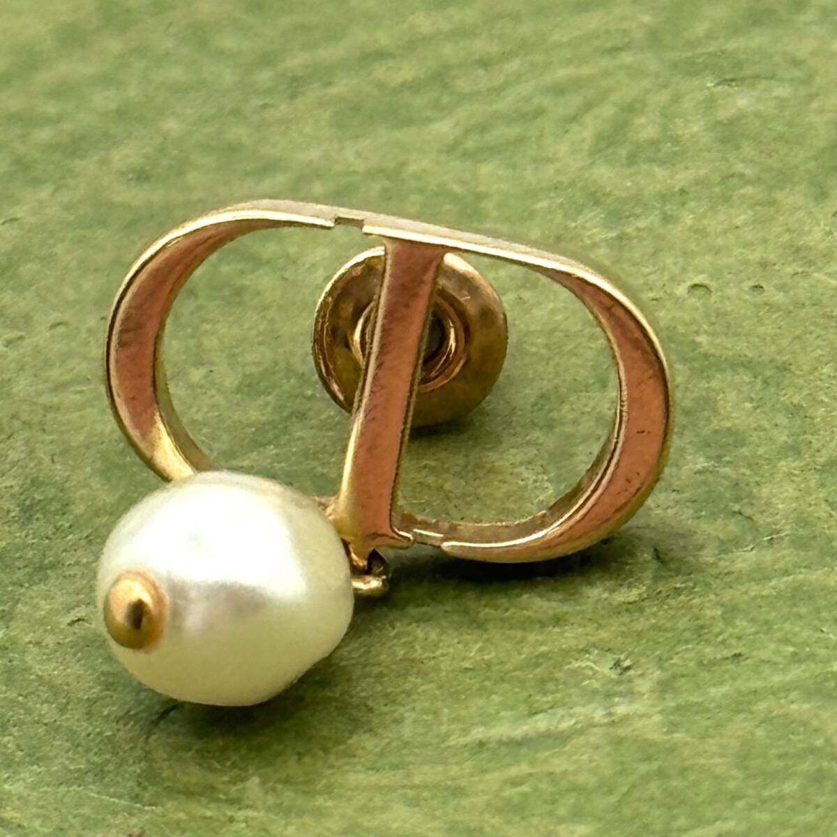 DIOR パール CD 片耳 ピアス 114611