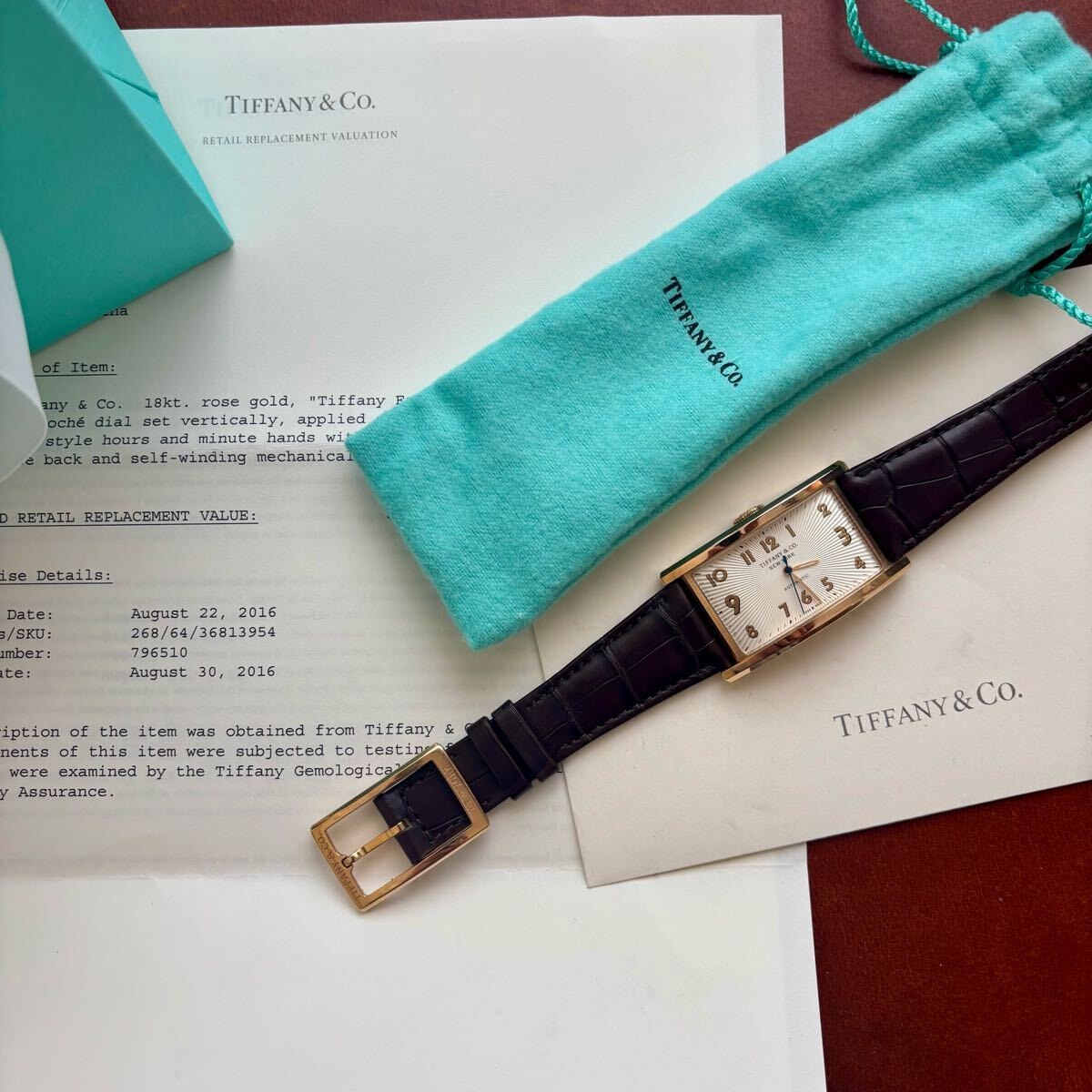 ティファニー　イーストウエスト　ピンクゴールド 